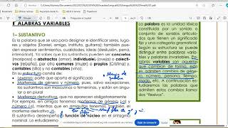 Categorías gramaticales el sustantivo Lengua I y II ESO Adultos 2024 [upl. by Suilenrac]