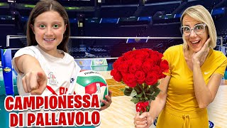 PARTITA DI PALLAVOLO AURORA CAVALERI DEDICA UN PUNTO A MAMMA CLAUDIA CHE PIANGE COMMOSSA [upl. by Robi884]