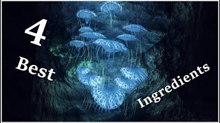 Skyrim  Top 4 Plantable Alchemy Ingredients [upl. by Yanahc]