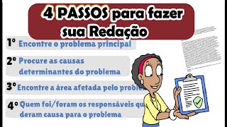 4 PASSOS para fazer uma REDAÇÃO sem saber nada do tema  Desenhando a Solução [upl. by Enyamrahc833]