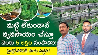 Hydroponic Farming In Telugu  How To Start Hydroponic Farming Business  Infinity Green Farms [upl. by Enogitna]