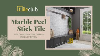 The BEST Marble Peel And Stick Tile [upl. by Anuahsat]