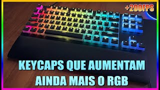 KEYCAPS PUDDING COMPATÍVEL COM ABNT2 PTBR DO ALIEXPRESS MELHOR DO QUE EU ESPERAVA  TECLADO GAMER [upl. by Aitram598]