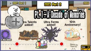 The Battle Cats  Pt 1 A Decade of Memories Stages 120 [upl. by Anedal]