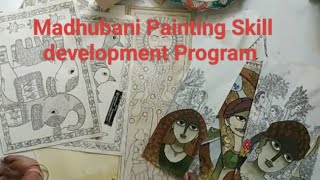 Madhubani Painting Skill Development Program art drawing folkart indianart shortsfeed [upl. by Ennaitsirhc]