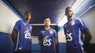 Découvrez les nouveaux maillots du Racing 20182019 [upl. by Nataline]