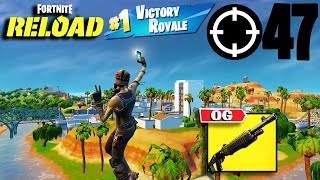 47 Elimination Solo Vs Squads quotRELOADquot Gameplay Wins Fortnite PS4 Controller On PC [upl. by Sel208]