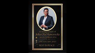 Memorial Service of Julia Ola Masemola [upl. by Eeuqram921]