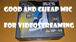 Unboxing Steel Play HP 44 Headset  Cheap and good mic for video streaming [upl. by Conley]