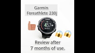 Garmin ForeAthlete 230j Post Review [upl. by Haerdna]