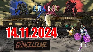 Knight Online 14112024 Güncelleme Notları  MP Recovery Oranları Düştü [upl. by Ahsai]