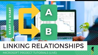 Types of linking relationships in MS Project [upl. by Lola]