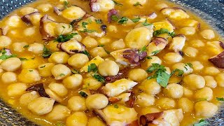 GARBANZOS CON PULPO EN MAMBO PARA TODAS LAS MAMBOS SUPER RAPIDO Y MUY RICO [upl. by Gaelan]