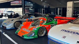 MAZDA 767B amp RX792  4 ROTOR RAW SOUND  COLD START IDLE REV FLYBY  CAR WEEK 24 [upl. by Janicki745]