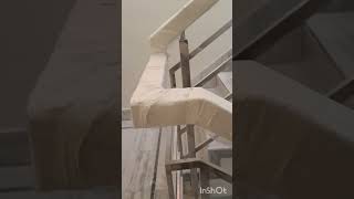 Staircase railing design  square pipe railing design  short video [upl. by Wiburg]