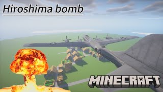 Hiroshima bomb in Minecraft 4K60fps [upl. by Bywaters]