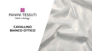 Cavallino Tinta Unita Bianco Ottico a Pelo Corto per Abbigliamento [upl. by Leugar]