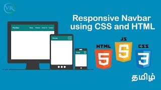 Responsive Navbar Using HTML and CSS in Tamil [upl. by Nylsaj]