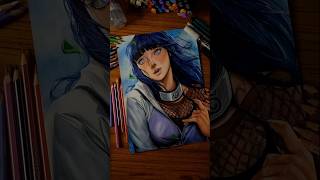 Drawing hinata hyuga✨️ shorts animedrawing anime naruto hinata [upl. by Aneerehs]