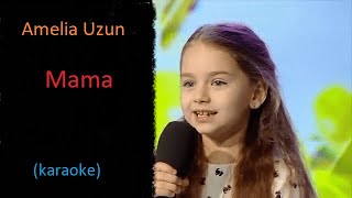 Amelia Uzun  Mama negativ karaoke [upl. by Drawoh606]