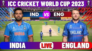 Live IND Vs ENG ICC World Cup 2023  Live Match Centre  India Vs England  1st Innings [upl. by Clougher]