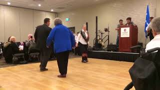 Marlene Lanz dancing the Metis Jig [upl. by Edgell]