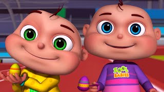 Zool Babies Playing Egg And Spoon Episode  Zool Babies Series  Cartoon Animation For Kids [upl. by Meras]