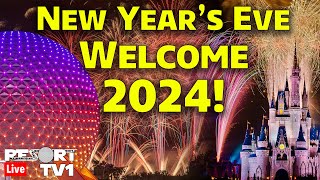 🔴Live New Years Eve Fireworks at Walt Disney World  Welcome 2024 from Epcot  Live Stream [upl. by Trinl687]