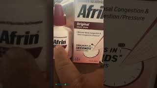 Afrin nasal spray vs equate fast acting nasal spray [upl. by Bixby]