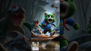 when the poor green cat went to school story cat cute ai [upl. by Alansen673]