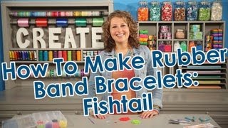 How to Make Rubber Band Bracelets  Fishtail [upl. by Vary]