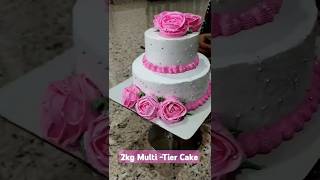 ❤️MultiTier 2kg Cake🎂 cake tripathivlogs youtube youtubeshorts dessertrecipe shorts short [upl. by Wandy]