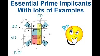 29 Prime Implicant and Essential Prime Implicants with lots of examples [upl. by Radbourne]