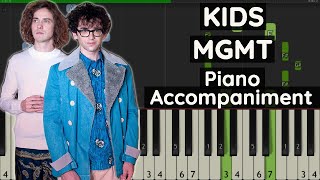 MGMT  Kids  Piano Tutorial [upl. by Britton]