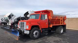 1986 International 1954 Warren Snow Plow Truck [upl. by Gertie]