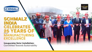 25 Years of INNOVATIVE HANDLING by Schmalz India  Sustainable Manufacturing Through Solar Energy [upl. by Anived]