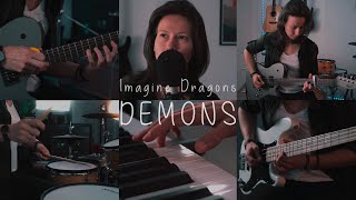 Imagine Dragons  Demons  One Girl Band Cover [upl. by Esidnak]