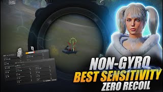 NONGYRO BEST SENSITIVITY FOR ZERO RECOIL LASER SPRAY  BGMI NON GYRO SENSITIVITY  BGMI [upl. by Dottie260]