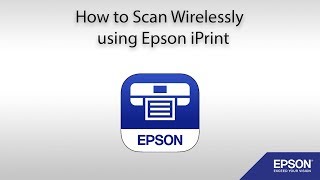 How to Scan from a WiFi Enabled Epson Printer using Epson iPrint [upl. by Ahseital400]