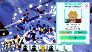 Level 100 Xerxes Ultimate  Edward Elric in Challenge 3  Showcase  Roblox All Star Tower Defense [upl. by Yesdnik239]