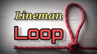 How to tie Lineman Loop Best Loop [upl. by Yellat]