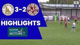 HIGHLIGHTS Kilwinning Rangers 32 Shotts Bon Accord [upl. by Eelaroc]