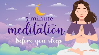 Listen to this 5 Minute Meditation Before You Sleep [upl. by Lebasiairam524]