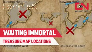 Lost Ark WAITING IMMORTALS Icewing Heights Treasure Secret Map Location [upl. by Nauqyaj961]