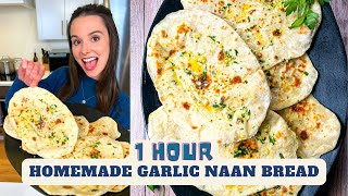 The Easiest Garlic Naan Bread Ever [upl. by Nnylyar964]