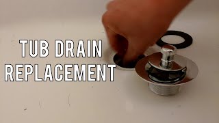 Bathtub drain removal and install [upl. by Atena]