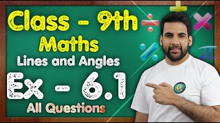 Class 9 Ex 61 Q1 to Q6  Lines and Angles  NEW NCERT  MKR GREENBoard [upl. by Ellirpa553]