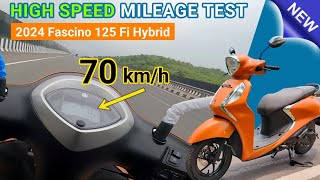 2024 Yamaha Fascino 125 Fi Hybrid Mileage Test New Fascino 125 MileageFascino 125 Mileage 125New [upl. by Solraced]