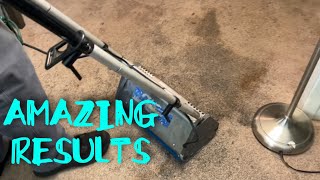 EXTREMELY SOILED DIRTY CARPET CLEANING  workhorse  crb  heavy pre spray  AMAZING REULTS [upl. by Zenger]