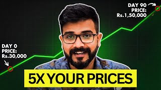 Raise your Prices by 5X using these 5 steps [upl. by Ahsened]